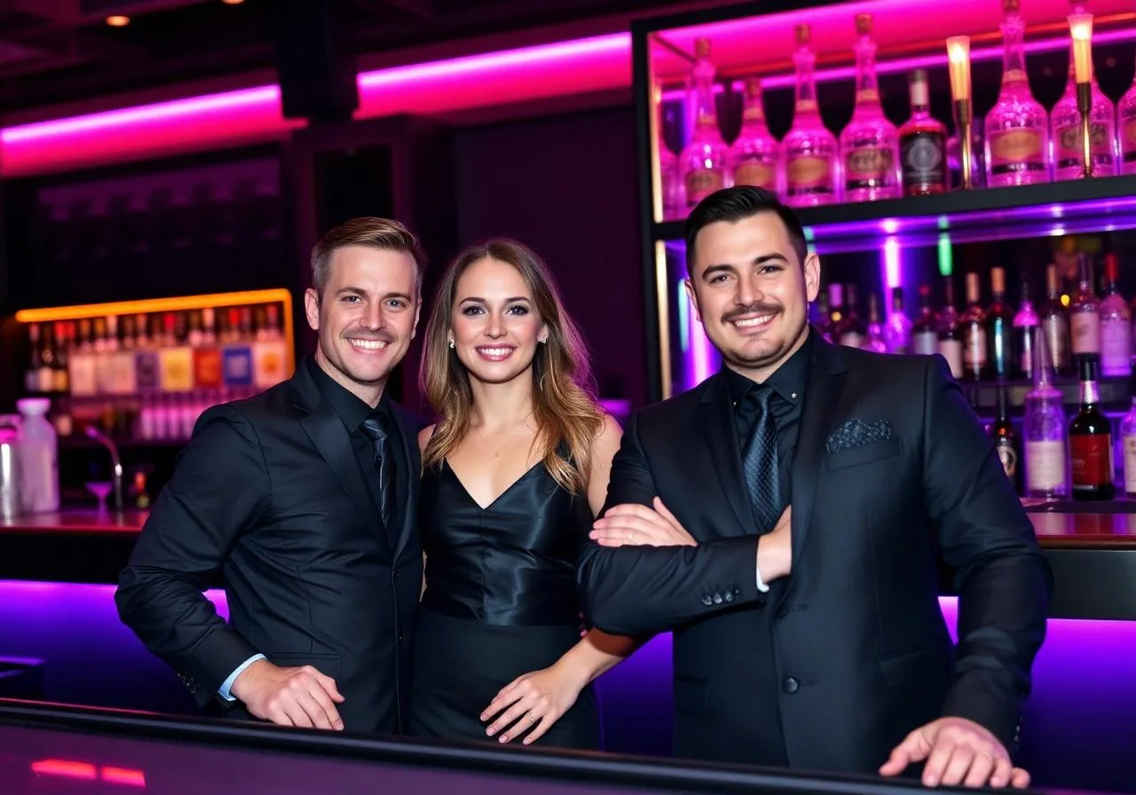 Zespół UrEvent — barmani i dilerzy przy barze